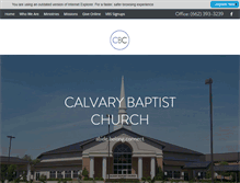 Tablet Screenshot of gocalvary.org